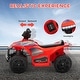 preview thumbnail 5 of 25, Qaba Kids ATV Quad, 6V Ride On Toy with Rechargeable Battery, Light, Forward & Reverse, 4 Wheeler Battery Powered for Boys Girls