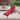 Clihome Cast Alum Folding Reclining Patio Chaise Lounge with Red Cushion