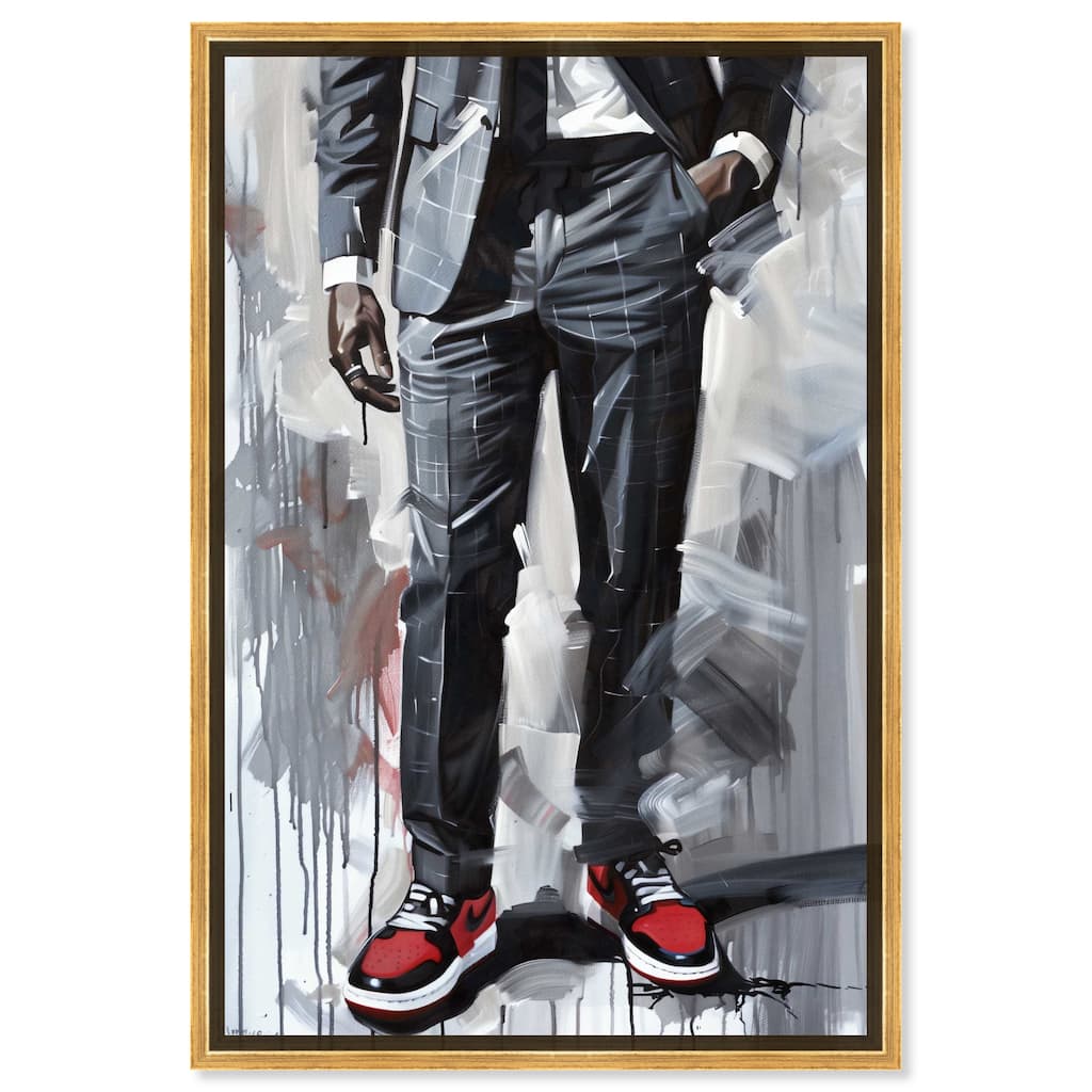 Notoriart Man Of Style Ii Framed Men Style 1 Piece Canvas Wall Art