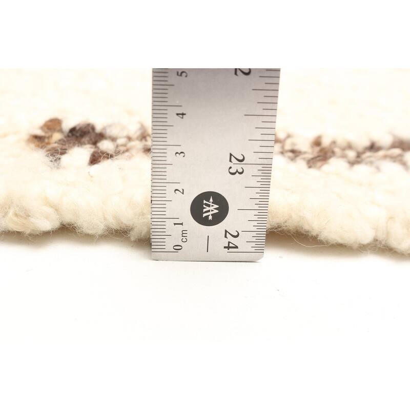 ECARPETGALLERY Braid weave Sienna Cream Wool Rug - 5'6 x 7'11