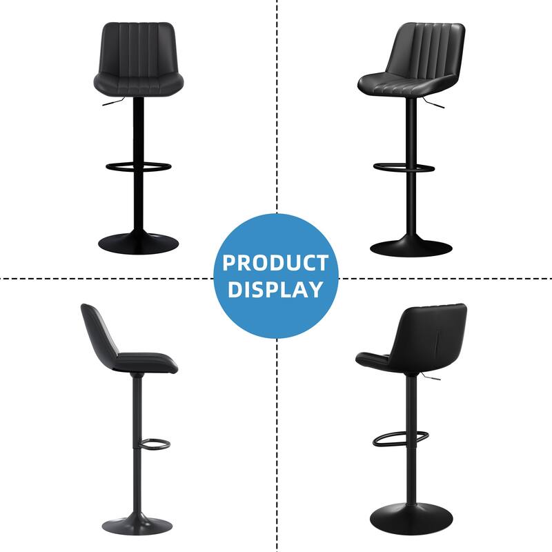 Bar Stool Set with 360° Swivel, Modern Kitchen & Home Bar Seating