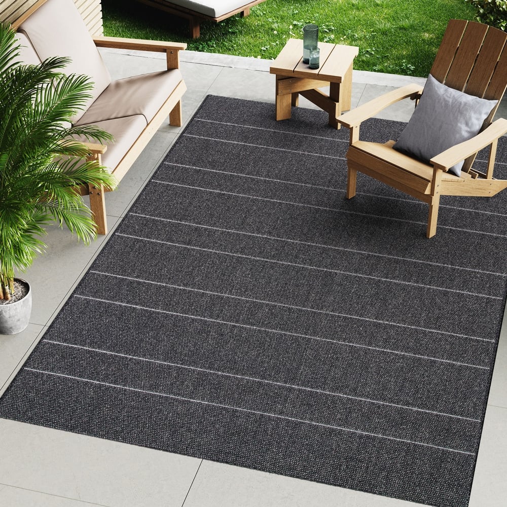 Nuloom Sharyl Modern Striped Indoor/Outdoor Area Rug