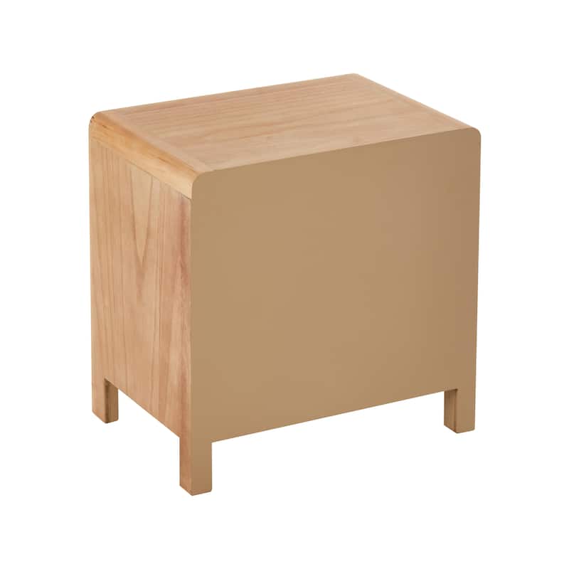 COZAYH Fully-Assembled Farmhouse Nightstand, Rustic Distressed Wood Retro Accent Dresser, Chest of Drawers,Boho