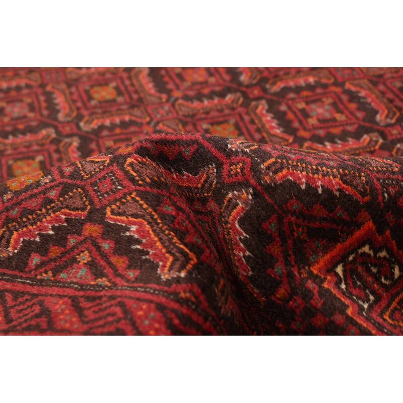 ECARPETGALLERY Hand-knotted Teimani Black, Red Wool Rug - 3'2 x 5'6