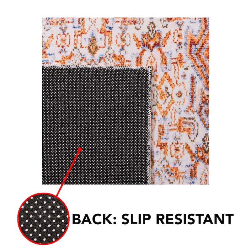 SAFAVIEH Tucson Machine Washable Slip Resistant Zada Traditional Rug