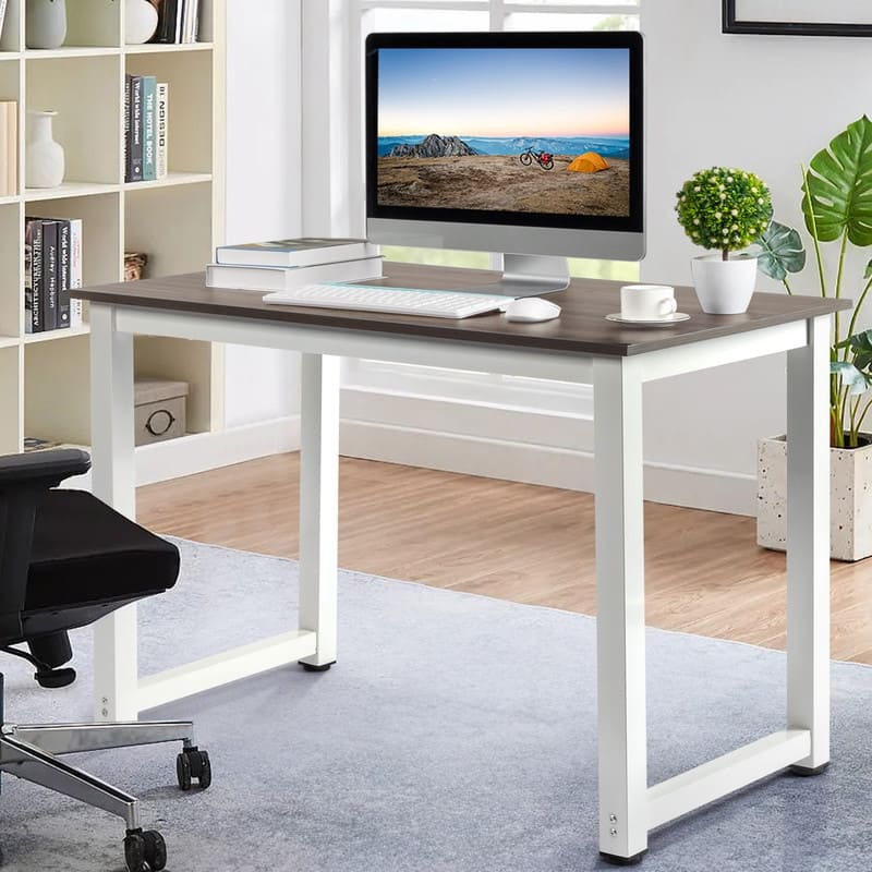41.31" White Feet Writing Desk