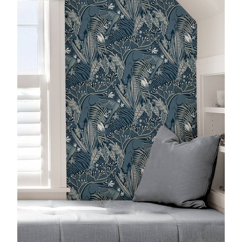 Pip & Lo Blues Poise Peel & Stick Wallpaper