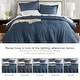 preview thumbnail 26 of 33, Chelsea Square Reese Modern Lightweight Chambray Print Comforter Set