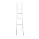 preview thumbnail 2 of 22, White, Brown or Black Wood Handmade Slanted Ladder with Wider Base and Ball Feet