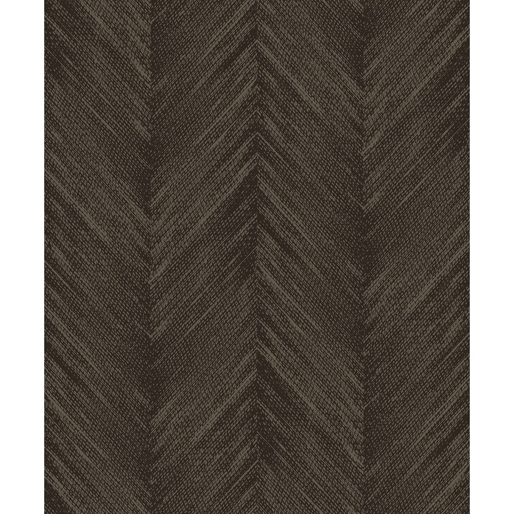 Seabrook Designs Otto Geometric Chevron Non-Woven Unpasted Wallpaper