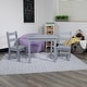 preview thumbnail 10 of 41, Kids 3 Piece Solid Hardwood Table and Chair Set for Playroom, Kitchen