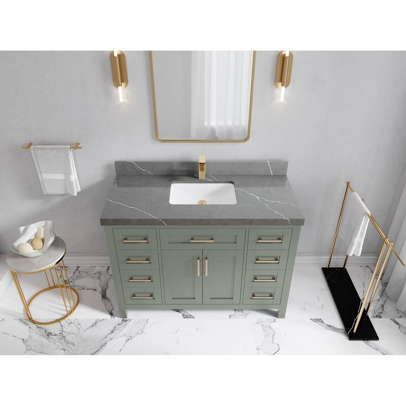 Willow Collections 48 in. W x 22 in. D Cambridge Single Sink Bathroom Vanity with Countertop