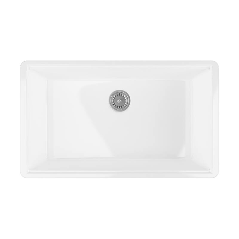 Sinksation Fireclay 27" L x 18" W Undermount Kitchen Sink - 27
