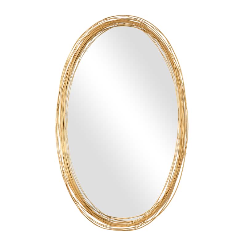 Uttermost 08226 Gillian 26"W x 38-3/4"H Oval Flat Accent Mirror