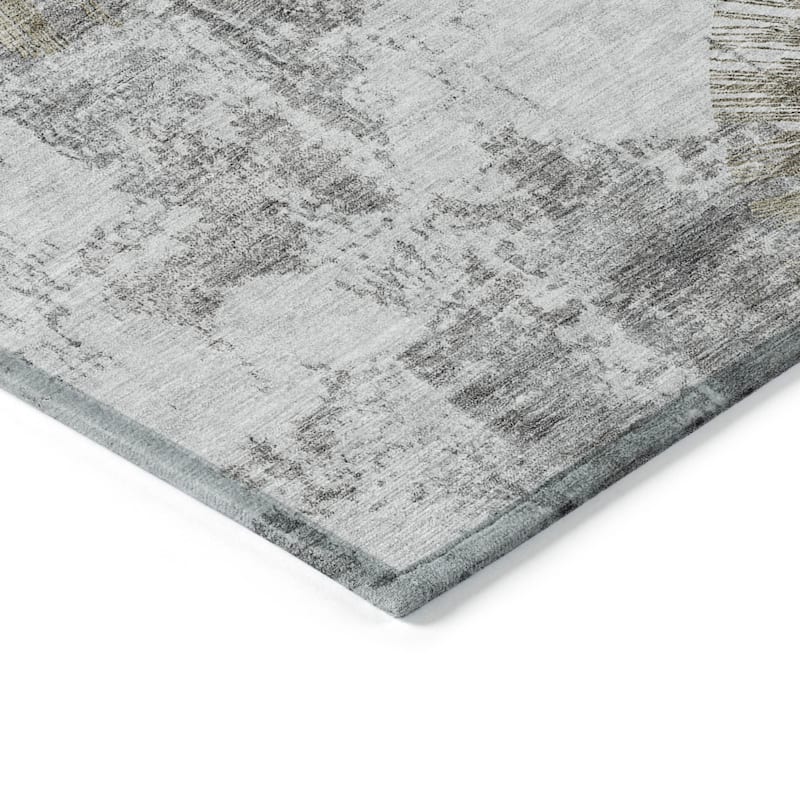 HomeRoots Abstract Transitional Rectangle Outdoor Rug