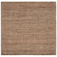 SAFAVIEH Jerneja Handmade Solid Chunky Jute Area Rug - 10' x 10' Square - Natural/Grey