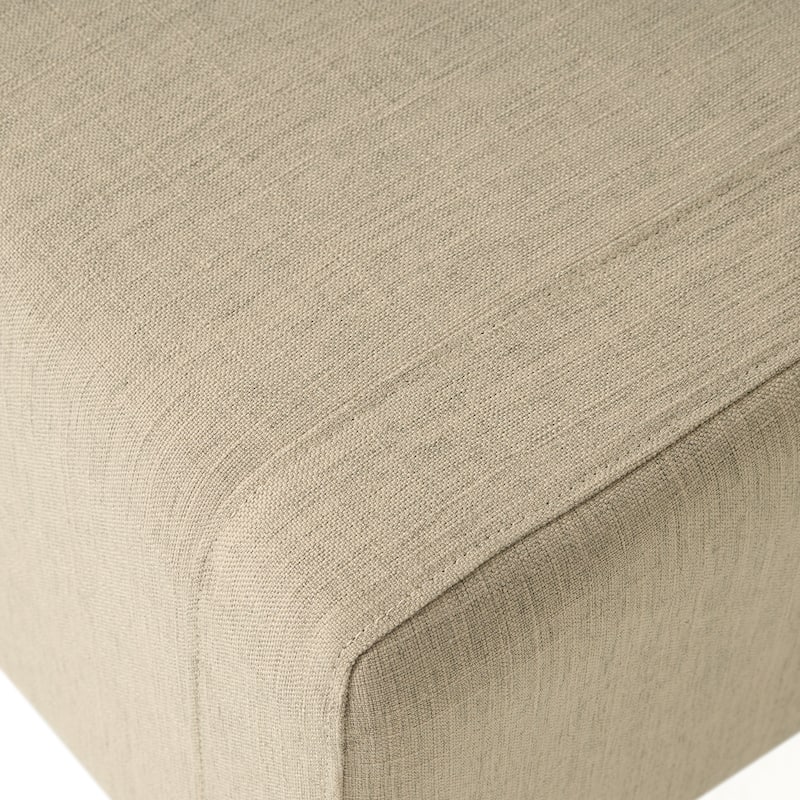 Modern 29.6" Upholstered Button Tufted Arm Chair with Ottoman Set for Living Room