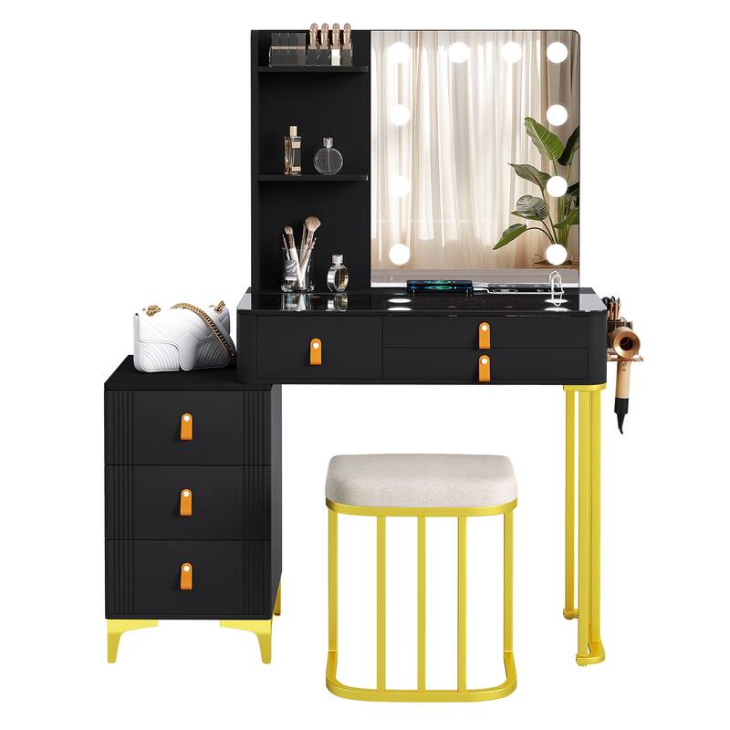 Makeup Vanity with 3 Lighting Colors