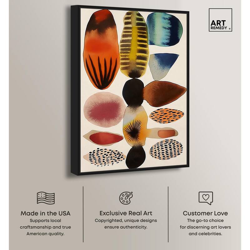 Assembled Pieces I Canvas by Art Remedy