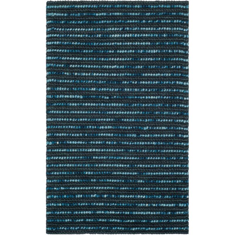 SAFAVIEH Handmade Bohemian Jelisava Jute & Wool Area Rug - 3' x 5' - Dark Blue/Multi