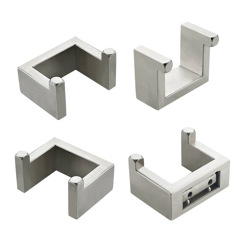 Wall Mounted Double Towel Hooks in Stainless Steel(set of 2)