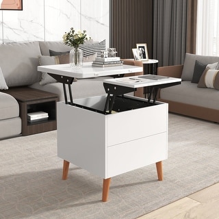 Modern Multi-functional Coffee Table Extendable with Storage & Lift Top ...