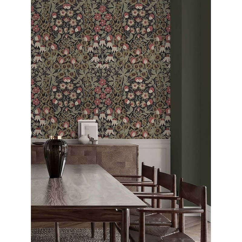 NextWall Tulip Garden Peel and Stick Wallpaper