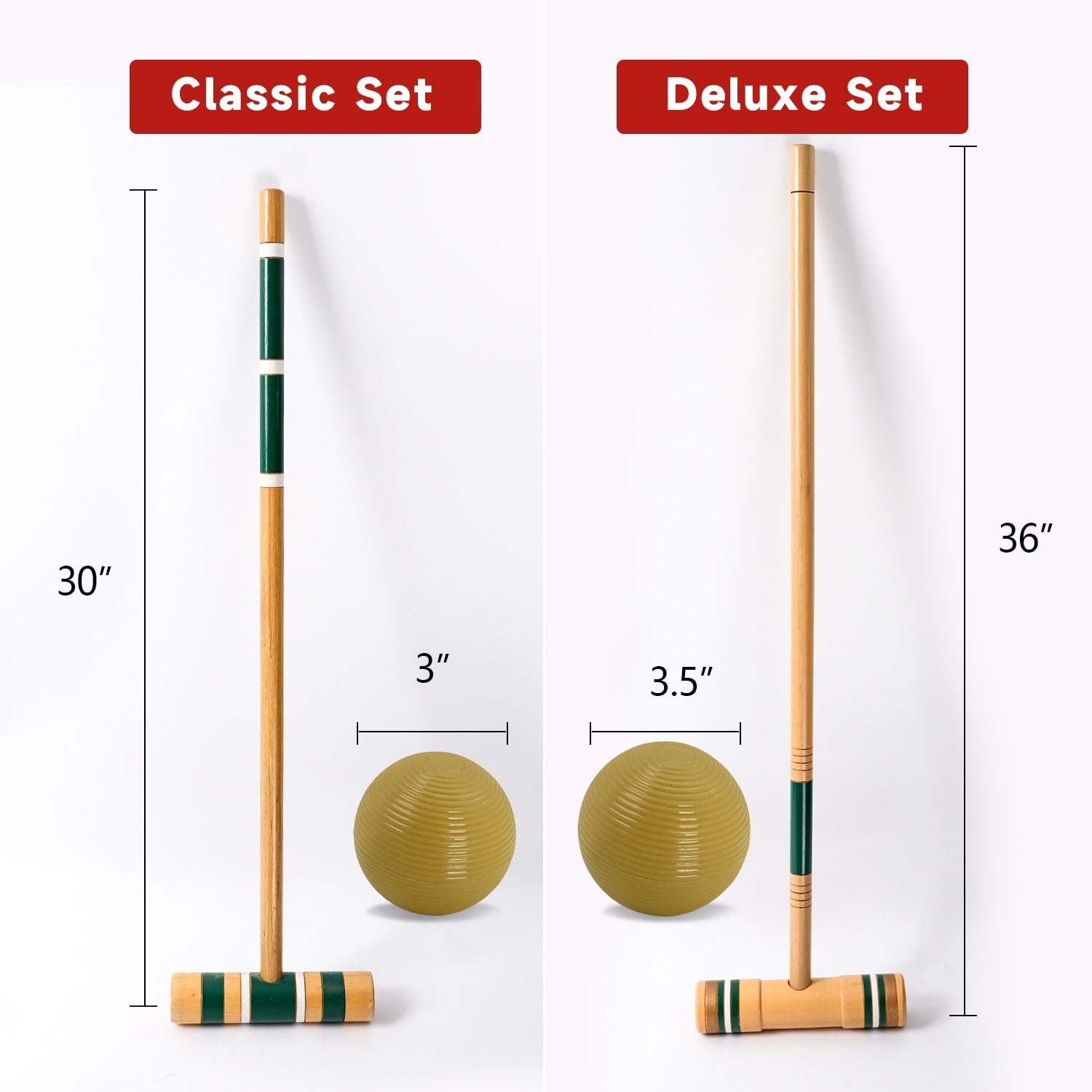 TOGEVAL Croquet Wickets Ersatz - 9-teiliges Metall Tor Set
