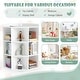 preview thumbnail 9 of 17, Costway 3-Tier Kids Corner Toy Storage Organizer with USB Ports and - See Details