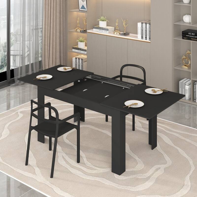 Mixoy 55"-87" Extendable Kitchen Table, Dining Table for 4-8