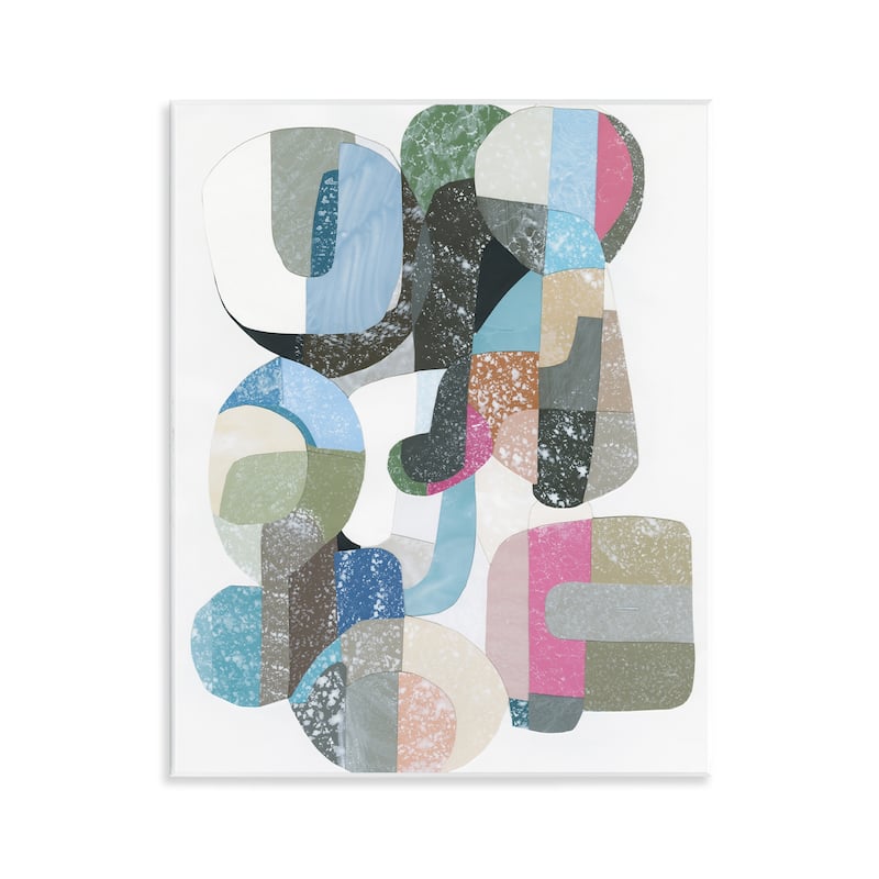 Stupell Pastel Shapes Intertwined Wall Plaque Art Design By Coco Good - 11 x 14