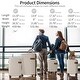 preview thumbnail 21 of 38, ABS Hard Shell Lightweight Expandable Travel Luggage with 4 Packing Cubes, TSA Lock, Spinner Wheels