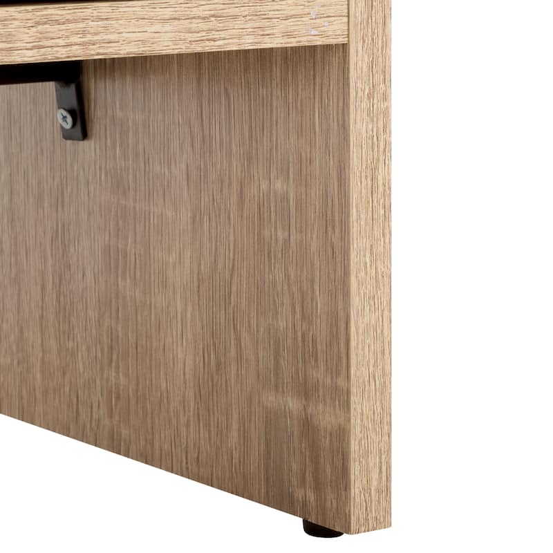 SAFAVIEH Arsenio 2-Drawer 2-Shelf Entertainment Media Stand for TVs up to 65" - 61"W x 16"D x 24"H