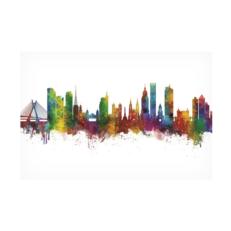 Michael Tompsett 'Sao Paulo Skyline Brazil' Canvas Art