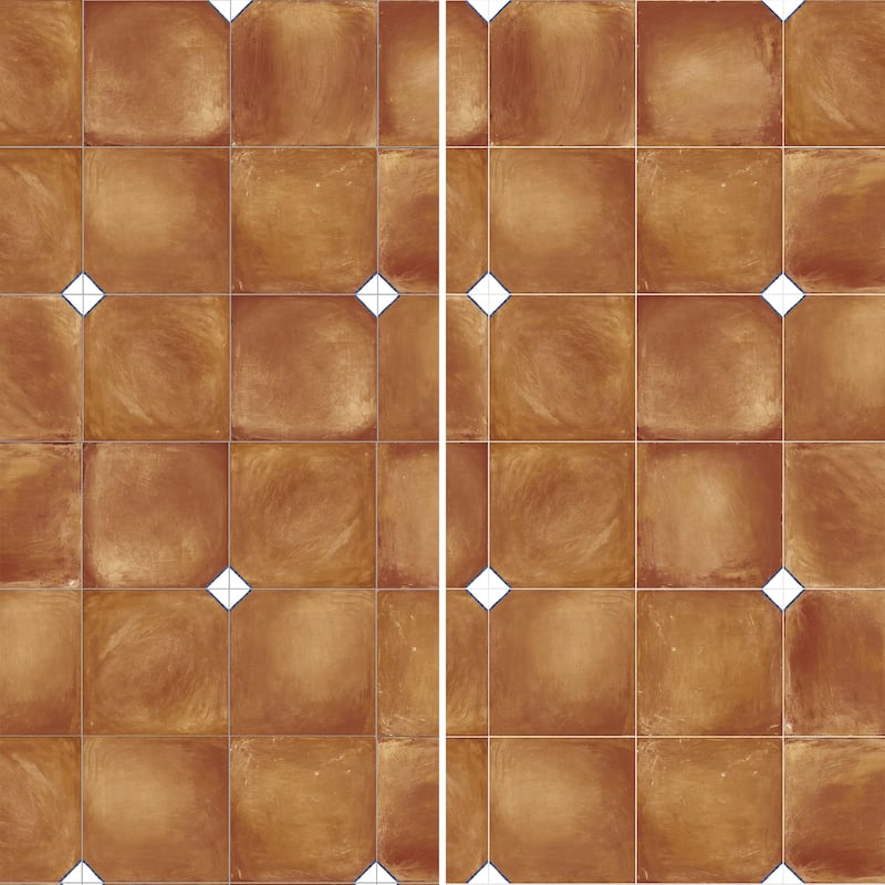 Merola Tile Sentier des Ocres Coin Blue 7-7/8" x 7-7/8" Porcelain Floor and Wall Tile
