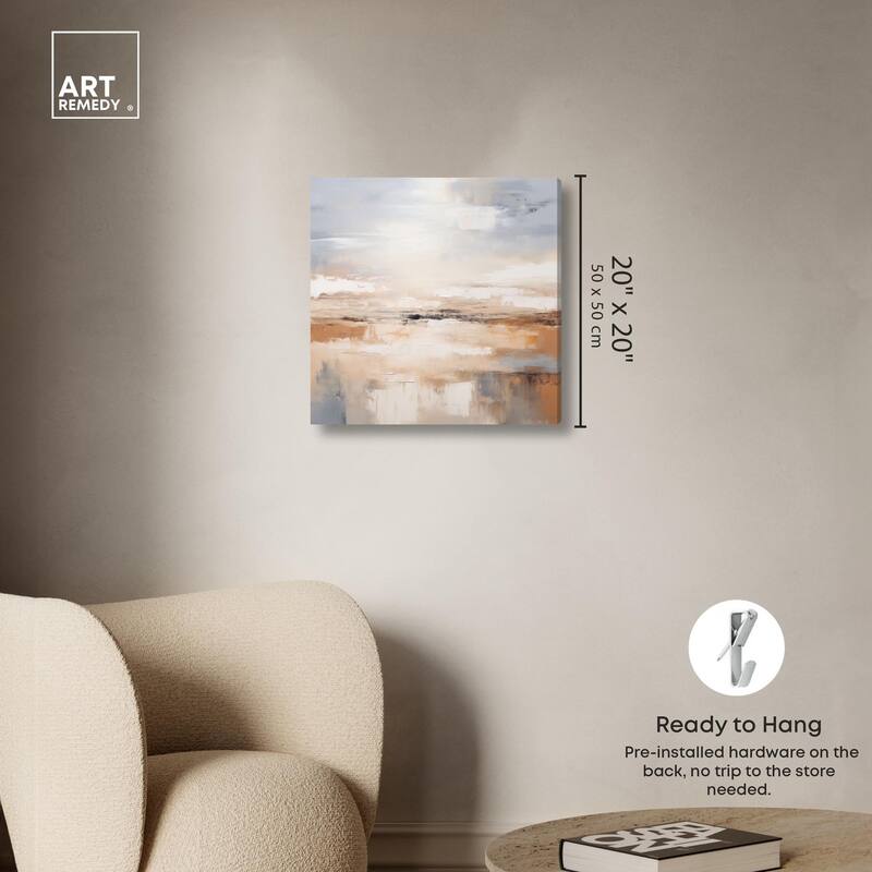 Coastal Calm Canvas by Art Remedy, Gallery Wrapped