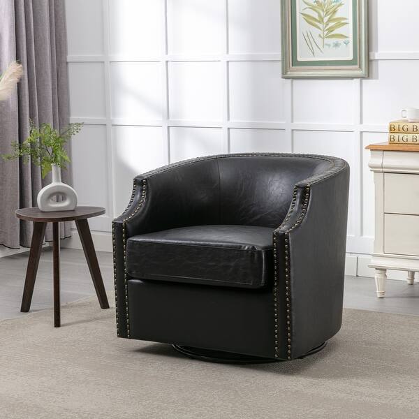 30 in. Wide Faux Leather Swivel Rocking Armchair Bed Bath & Beyond