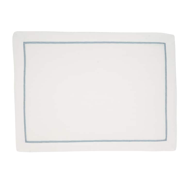 Embroidered Line Design Placemat (Set of 4) - 14"x20"