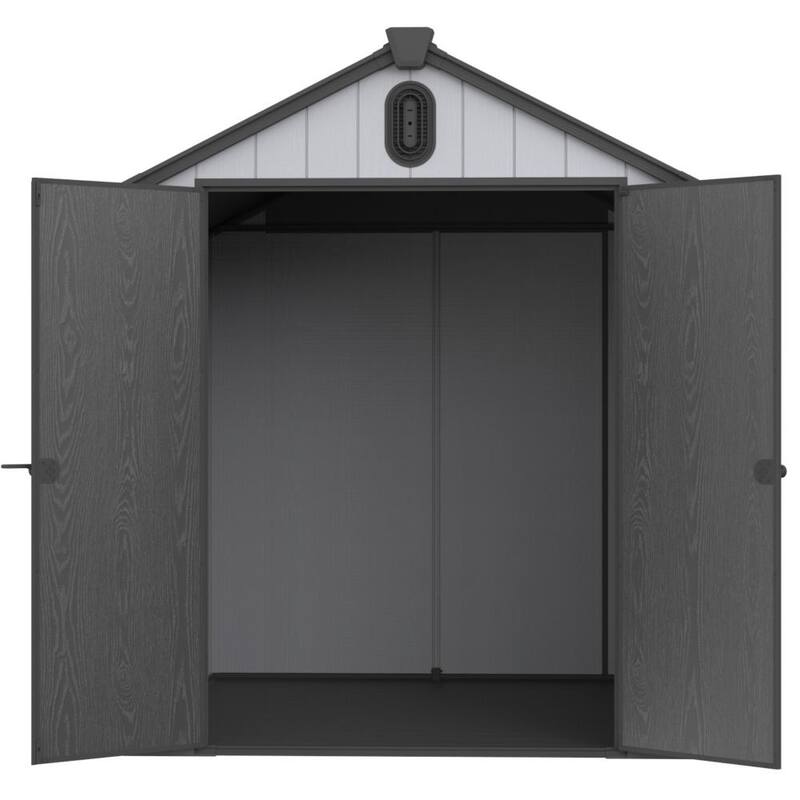 6*8Ft Plastic Storage Shed For Backyard Garden Big Spire Tool Storage