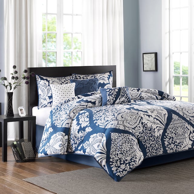 Madison Park Marcella 7 Piece Cotton Printed Comforter Set