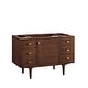 preview thumbnail 10 of 39, James Martin Vanities Amberly 48" Single Vanity, Mid-Century Walnut No Top