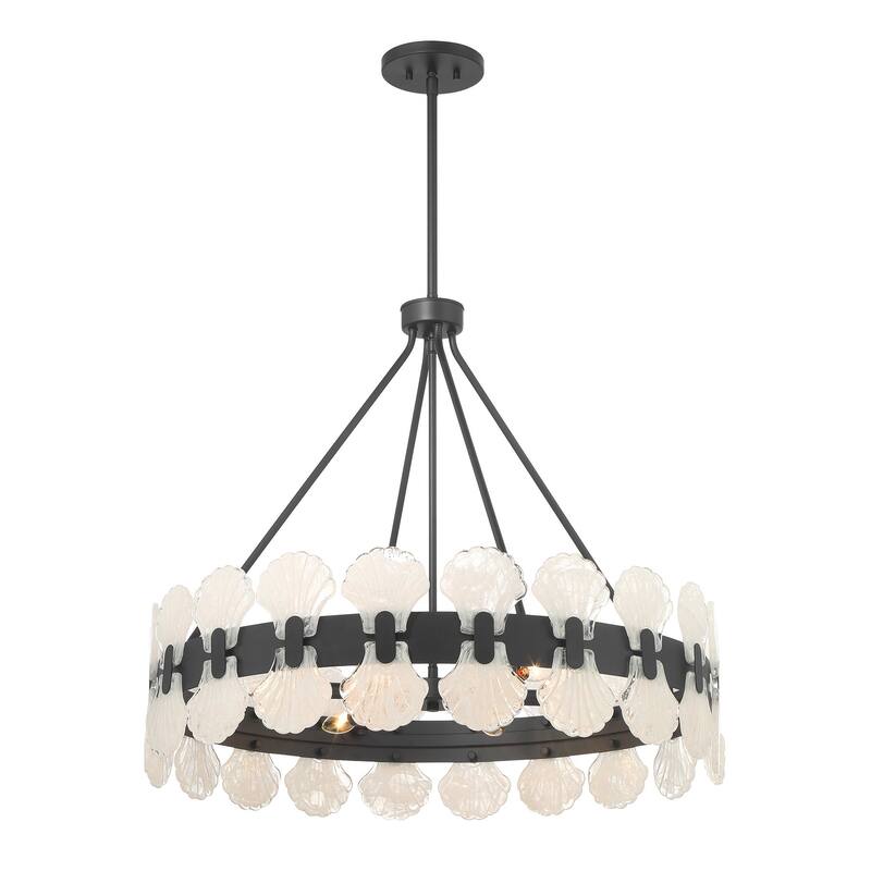 Savoy House 1-3605-6 Bancroft 6 Light 30" Wide LED Drum Chandelier