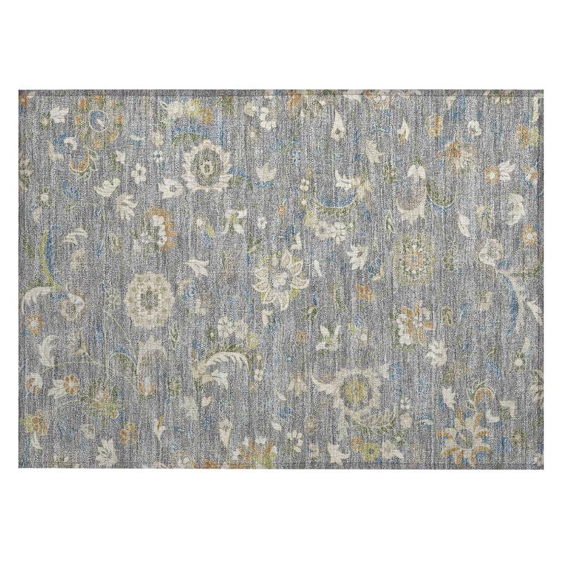 Machine Washable Indoor/ Outdoor Traditional Chantille Rug