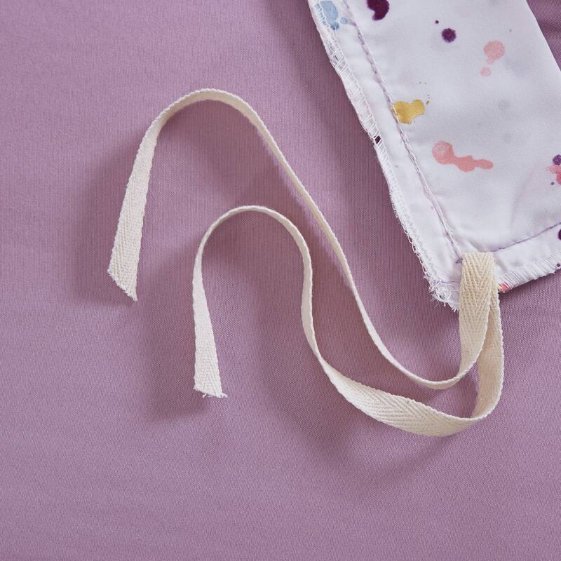 Intelligent Design Lara Metallic Printed and Pintucked Duvet Cover Set