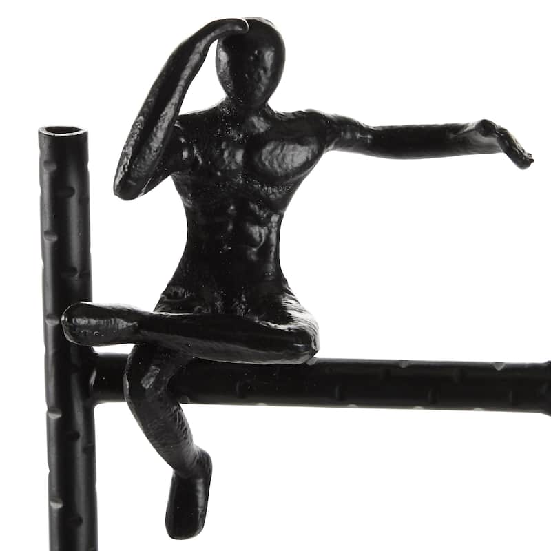 Metal People Sculpture - Black - Roche River Decor