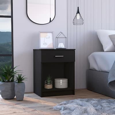 Merimac 1-Drawer 1-Shelf Nightstand