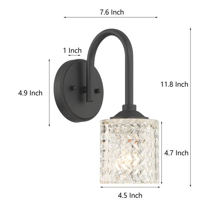 Acroma 1-light Dimmable Modern Armed Sconce Wall Sconce