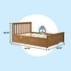preview thumbnail 28 of 67, Max & Lily Twin Platform Bed with Slatted Headboard and Trundle
