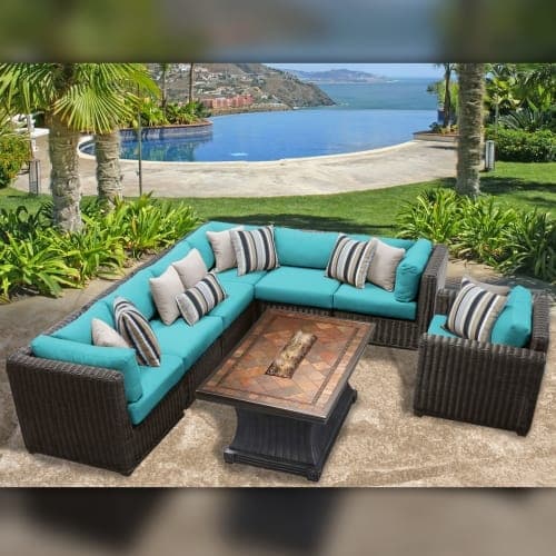 Delacora Tkc Dpf Ven08g Venice Outdoor 8 Piece Conversation Set Delacora Tkc Dpf Ven08g Venice Outdoor 8 Piece Conversation Set Includes Chair Free Shipping Today 20767200