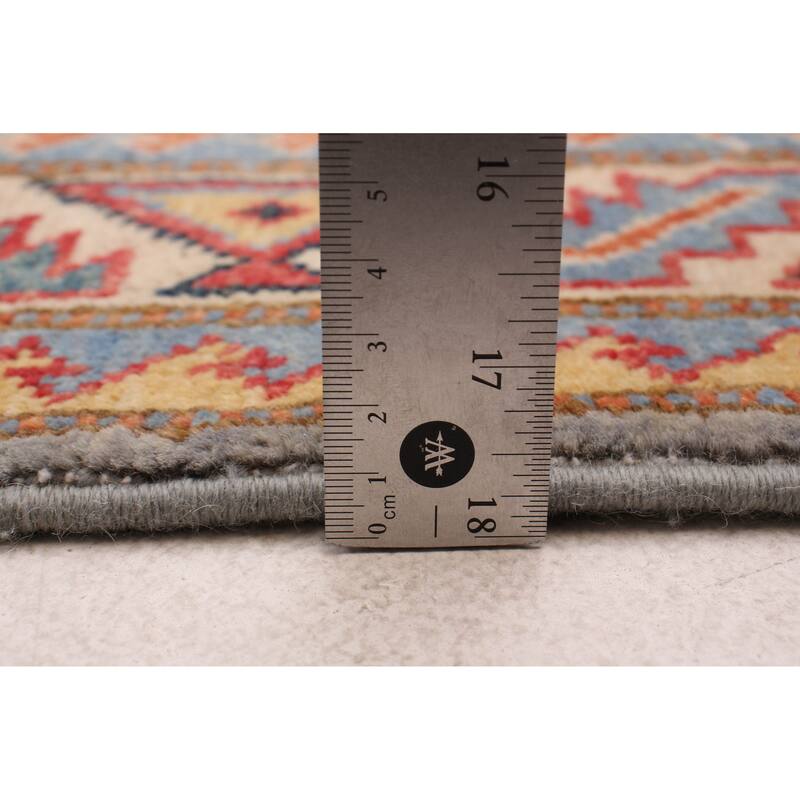 ECARPETGALLERY Hand-knotted Uzbek Ghazni Grey Wool Rug - 2'8 x 9'7
